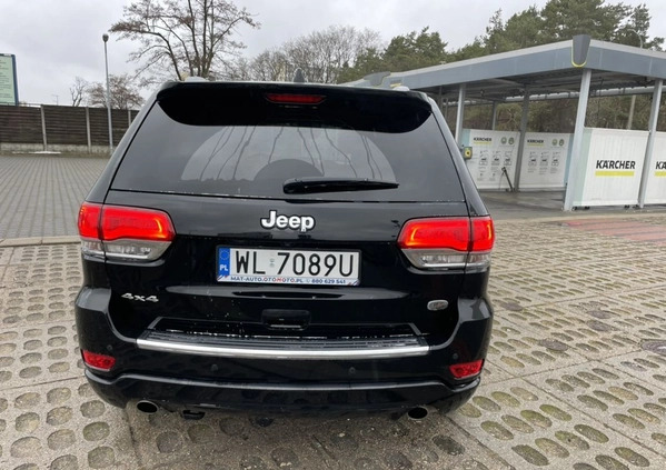 Jeep Grand Cherokee cena 143333 przebieg: 126000, rok produkcji 2018 z Myszyniec małe 407